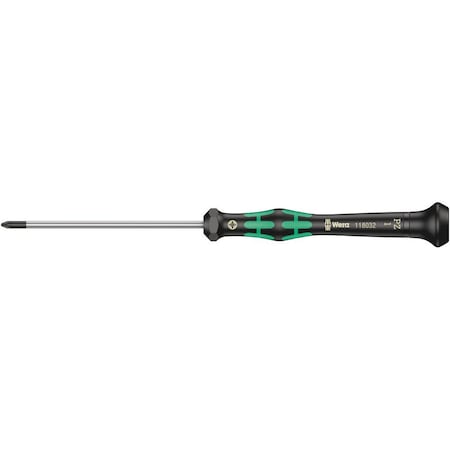 Wera 2055 PZ Screwdriver for Pozidriv screws for electronic applications, PZ 0 x 60 mm 5118030001