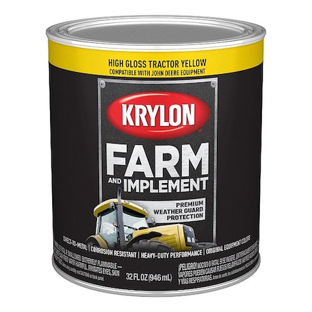 Krylon Acrylic Coating, High Gloss, John Deere Yellow K02025008