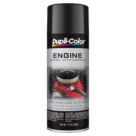 Vht Engine Paint Heat Resistant to 500 Degrees Fahrenheit; Gloss Black; 12 Ounce Aerosol Spray Can DE1613