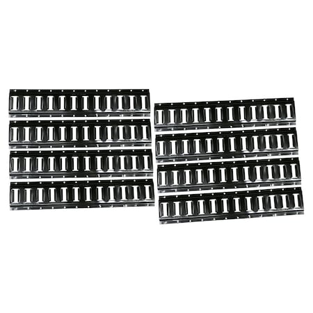 Mytee Products (8 Pack) 2ft E-Track Horizontal Galvanized Black Powder Coated, Steel for Carg..., 8PK ETKH2-BLK-USx8