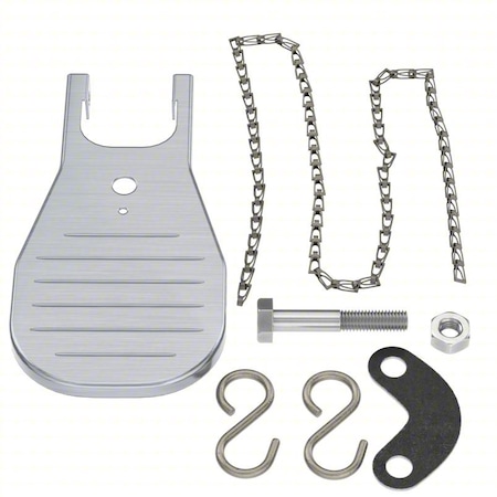 Bradley Foot Treadle, Stainless Steel, Silver, For Use With, Eyewash S45-1314SS