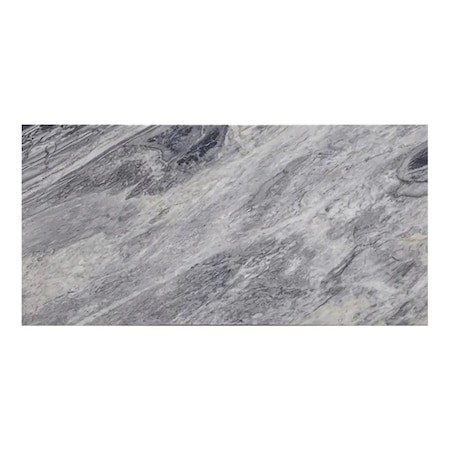 Apollo Tile Gray 12x24 Polished Calacatta Bluette Marble Large Format Wall and Floor Tile 10 sq ft/case, 5PK APLFBL881224P