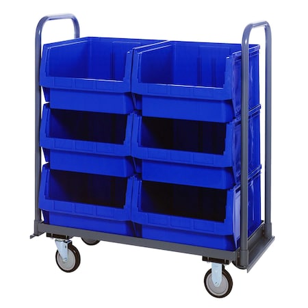 Quantum Storage Systems MAGNUM TOTE TRUCK 18 X 42 WITH BINS BLUE MTT-1842-543BL