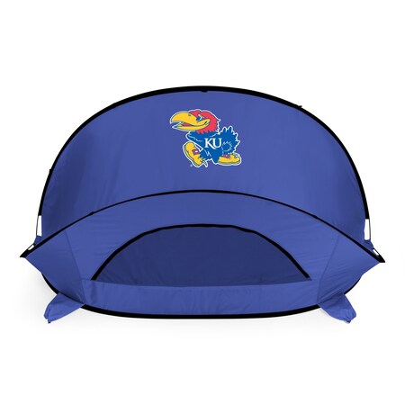 NCAA Kansas Jayhawks Manta Portable Beach Tent - Pop Up Tent - Beach Sun Shelter Pop Up, Blue