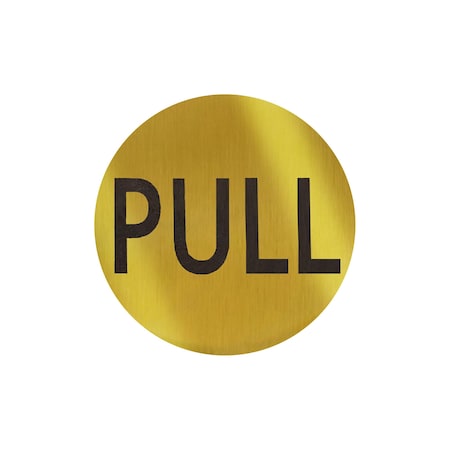 Brixwell Round Pull Indicator Polished Brass Finish Pull Polished Brass RPL2PB