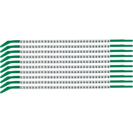 Brady ClipSleeve Wire Markers Size 09 Nylon 18 AWG - 18 AWG, G Pack of 300 Each, 300PK SCN09-G