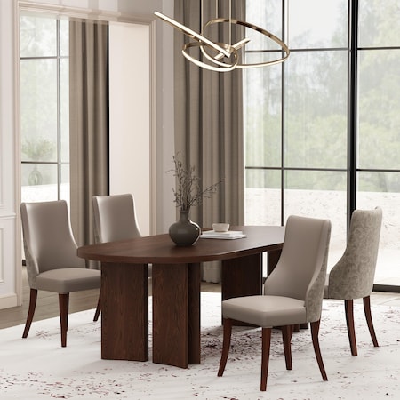 Manhattan Comfort Connie Dining Chair in Taupe - Set of 4 2-DC095-TP