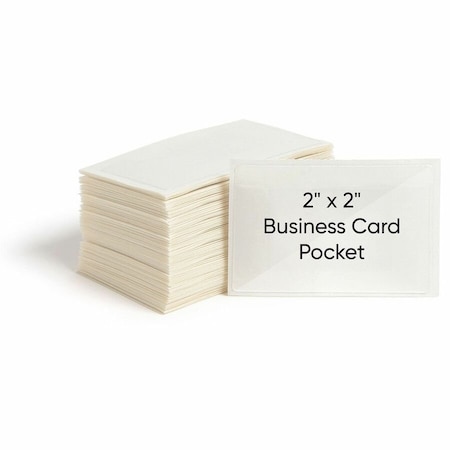 Smead Self Adhesive Pocket, Poly, 4-1/16 x 3, Clear, PK100 68123