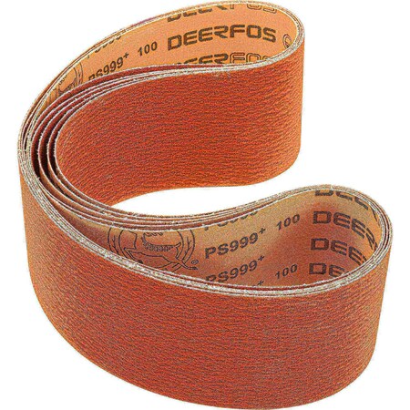 Grizzly 4" x 48" Ceramic Sanding Belt 100 grit, 5PK T31812
