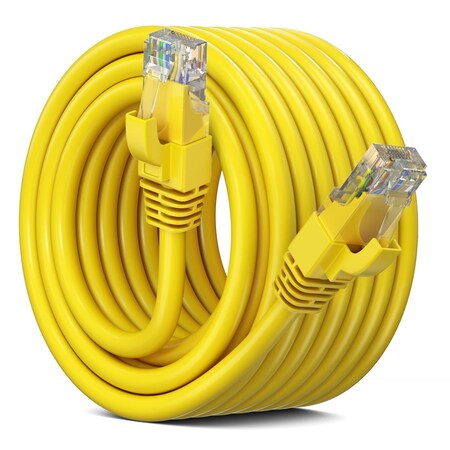 Maximm Cat6 Ethernet Cable 10Gbps 550MHz UTP, Yellow ICT01YL