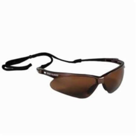 Kleenguard Nemesis* Lightweight Safety Glasses with Neck Cord, Anti-Scratch, Polarized Brown Lens, V30 28637