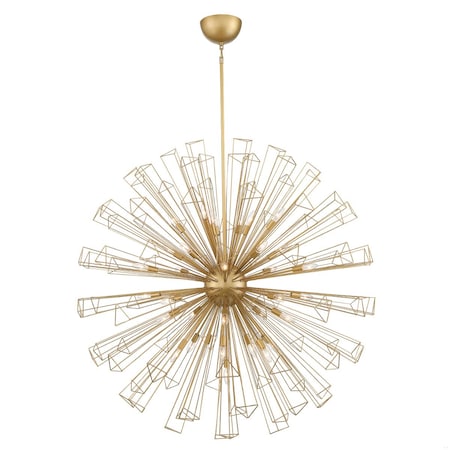 Eurofase Dendelio Comtemporary Incadescent Indoor Chandelier, 35-Light, Sphere, Dimmable, Gold 43865-025