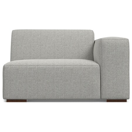 Homeroots 44" Gray Fabric Modular Sofa With Brown Legs 641028