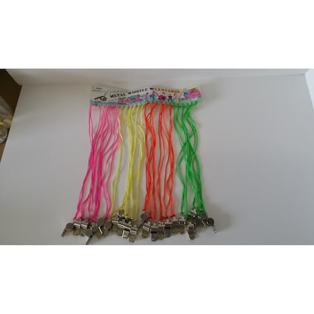 Tapestry Trading Whistle Keychains, Assorted Color, 24PK 111