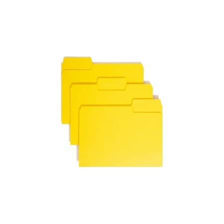 Smead Pressboard Folder, Big Tab, Yellow, 100PK 11984