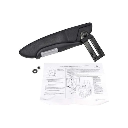Uni Pro Fold-Up Adjustable Armrest Fits 722/1055/1060/1250 Black Dura-Tex Right-Hand 7967