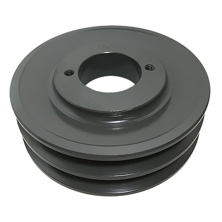 B&B Manufacturing Bushing 2 Groove V-Belt Pulley 4.25 inch OD 2AK44H
