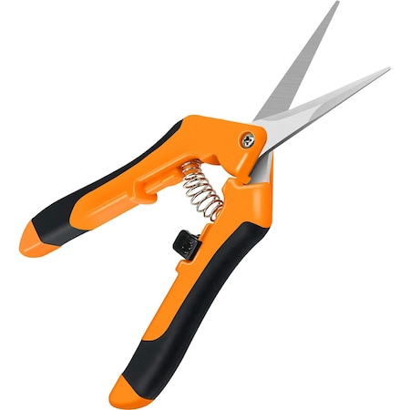 Ipower 6.5 Inch Gardening Pruning Shears Hand Scissors, Orange GLPRNR6OR