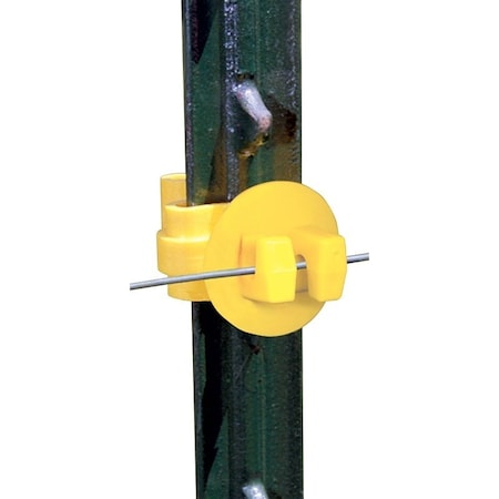 Zareba Standard Snug-Fitting Insulator, Aluminum/Polywire/Steel, Polyethylene, Yellow ITY-Z