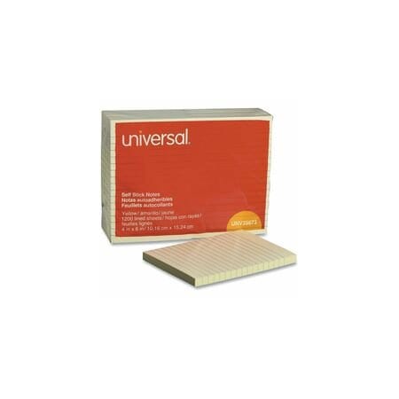 Universal Stick4x6, Lnd, Yellow, 12PK UNV35673