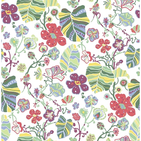 A-Street Prints Gwyneth Multicolor Floral Wallpaper 2903-25808