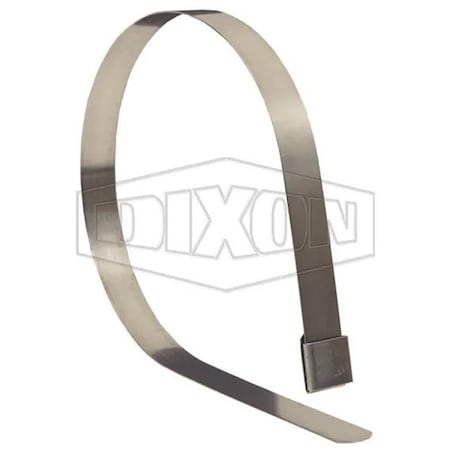 Dixon FO Series Center Punch Open End Band Clamp, 3-1/2 ID x 0.031 in Thick, 300 SS, Domestic FO14