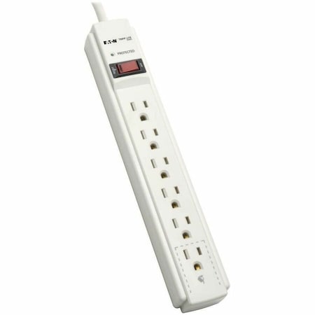 Tripp Lite Power Strip, 5-15R, 5-15P, Light Gray TRPTLP606