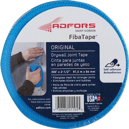 Adfors Veneer Plaster 2-1/2'' x 300 Ft. Blue Joint Drywall Tape FDW6367-U