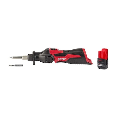 Milwaukee Tool M12 Soldering Iron +M12 HO CP2.5 Battery 2488-20, 48-11-2425