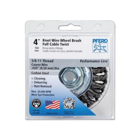 Pferd Advance Brush Full Cable Twist Knot Wheels PF389590