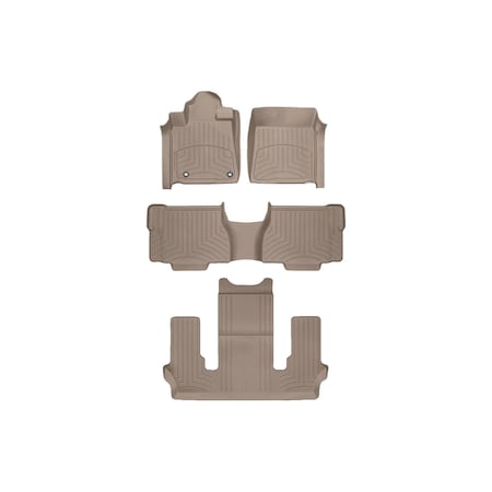 Weathertech Tan, Front and Rear and Rear FloorLiner HP 454081-45093-7-5IM