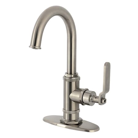 Kingston Brass Single-Handle Bar Faucet, Brushed Nickel KSD8508KL