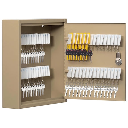 Basicwise 60-Key Security Steel Cabinet with Numbered Tags and Key Lock - Key Holder Wall Mount Lock Box QI004702