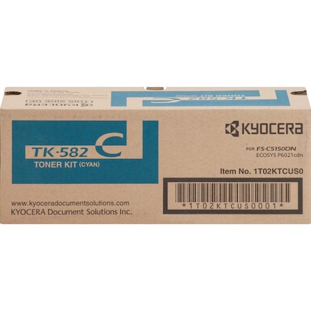 Kyocera Cyan Toner Cartridge 2.8K YLD 1T02KTCUS0 TK582C