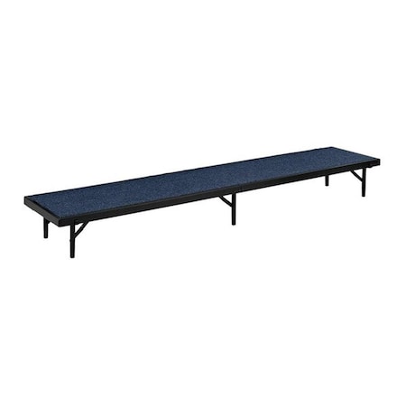 Made-To-Stick 18 x 60 x 8 in. Tapered Standing Choral Riser, Blue Carpet MA3667308