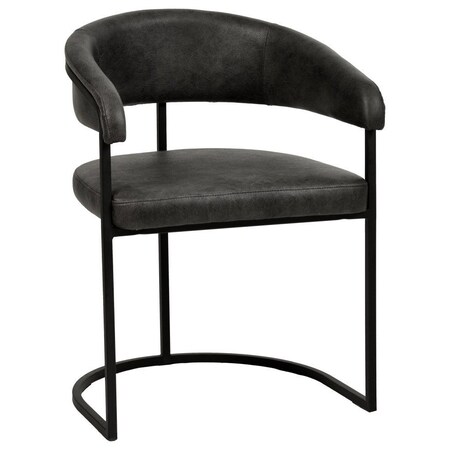 Leisuremod Aero Collection Modern Dining Chair in Charcoal AC23CH