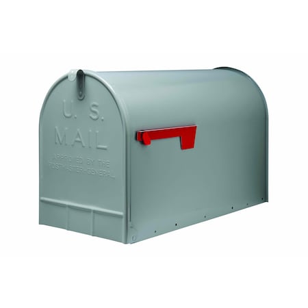 Architectural Mailboxes Stanley post mount mailbox, gray (Jumbo) ST2000AM