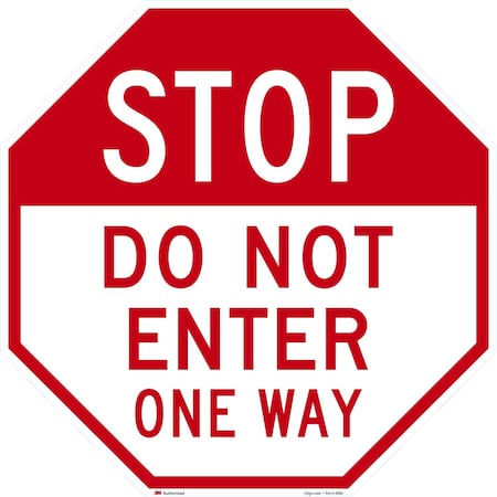 Lyle Stop Do Not Enter One Way, 30x30, Engineer Grade, White G-15506-EG_30x30