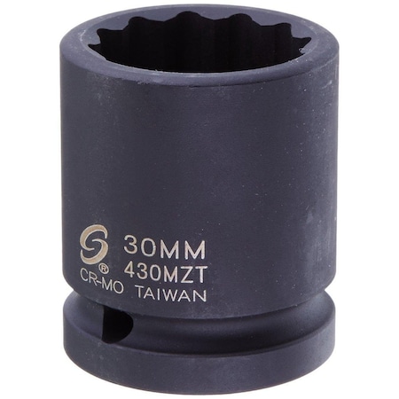 Sunex 3/4 in Drive 30Mm 12-Point Thin Wall Impact Socket 430MZT