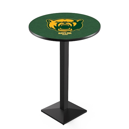 Holland Bar Stool Co 42" Blk Wrinkle Baylor Pub Table, 36" dia. Top L217B4236Baylor