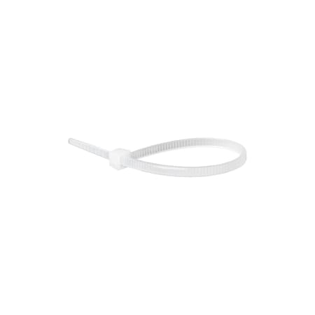 Auveco 4in 18 Pound Nylon Cable Ties - Natural, 50PK 11954