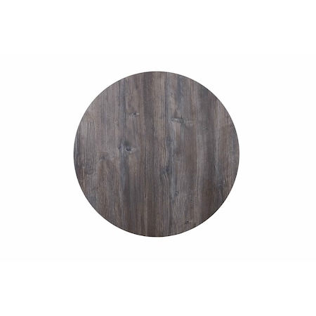 Bfm Seating Midtown Table Top - 1 7/8in Melamine with Honeycomb Core - 30in Round Driftwood DW30R