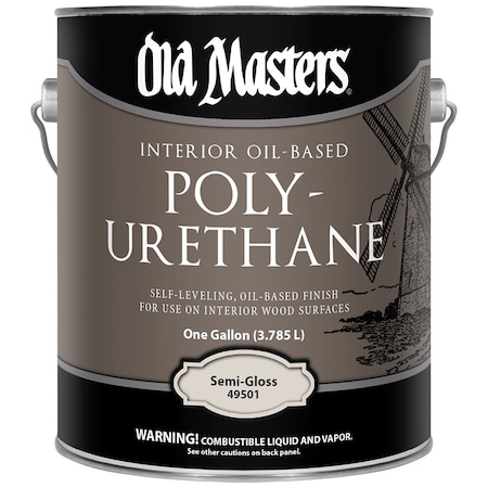 Old Masters Gal Clear Polyurethane Interior Oil-Based Finish, Semi-Gloss 49501