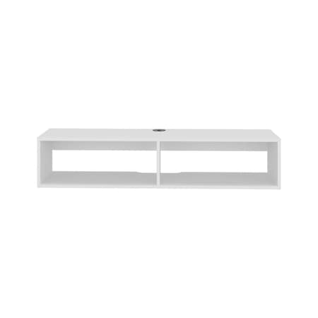 Homeroots 48in White Wood Fireplace Entertainment Center 725194