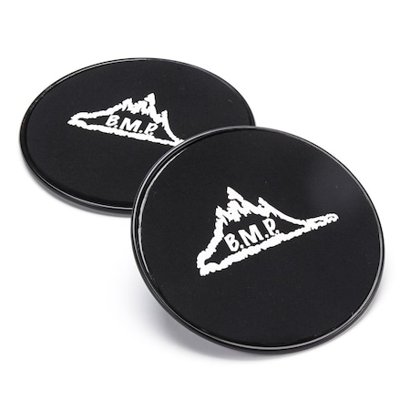 Black Mountain Products Black Core Exercise Sliders with Gliding Discs - Set of 2 BL39848