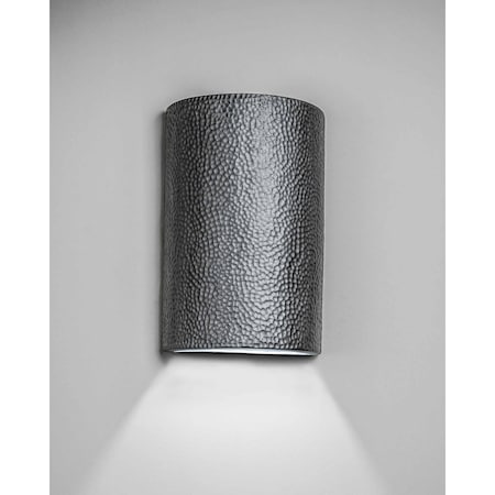 Luxury Lighting Hammerman 15 in Tall Ceramic Outdoor Wall Light, Rubbed Pewter Paint Finish, 2PK (2) HM103-APew-ud-7