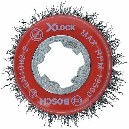 Bosch Cup Brush, Crimped Wire, 3" dia. WBX318