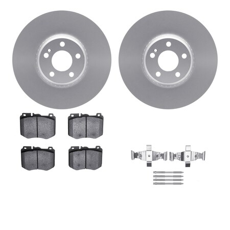 Dynamic Friction Co DFC Geospec Rotors with 5000 Advanced Brake Pads includes Hardware 4512-63486