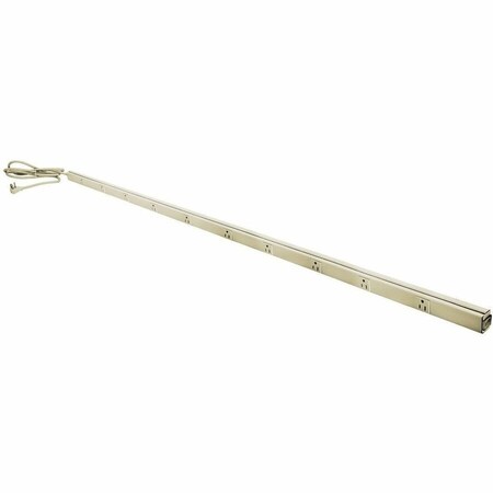 Hubbell Wiring Device-Kellems Metal PlugTrak, 64", 15A 10 Receptacle, 6' Cord and Plug, Ivory HBL20C315IV