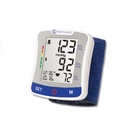 Clever Choice Wrist Blood Pressure Monitor, 120 Reading Memory 98302014011